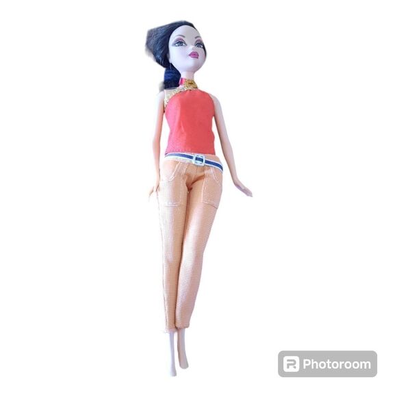 Barbie My Scene Nolee Doll With Purple Eyes Black Hair Purple Lips - Picture 1 of 3